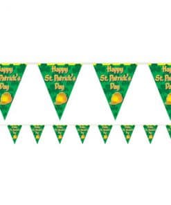 St Patrick's Day Plastic Flag Banner