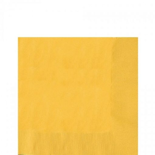 Yellow Party Paper Luncheon Napkins