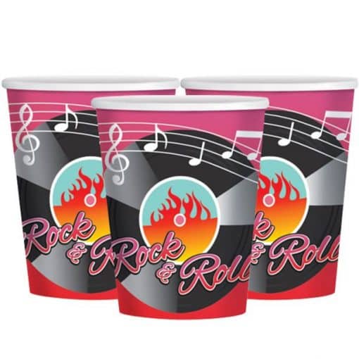 Rock n Roll 50s Classic Paper Cups