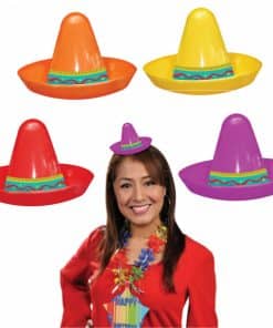 Mini Plastic Sombrero Hats