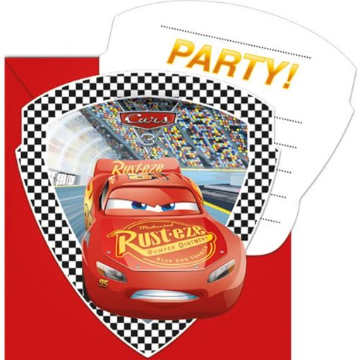 Disney Cars 3 Party Invites