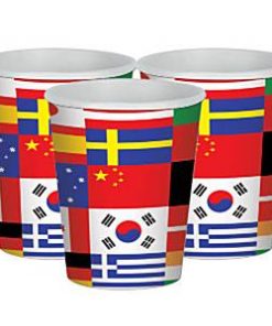 International Flag Party Paper Cups