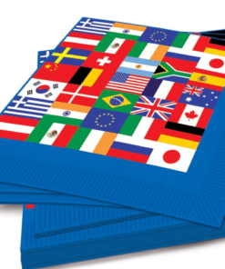 International Flag Party Paper Napkins