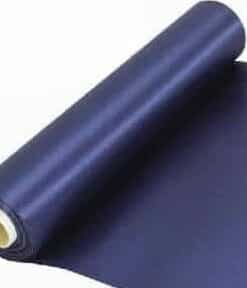 Navy Blue Extra 290mm Wide Satin Fabric - 20m