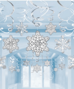 Snowflake Hanging Swirl Decorations