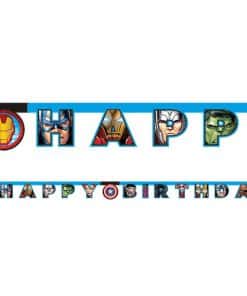 Mighty Avengers Happy Birthday Letter Banner