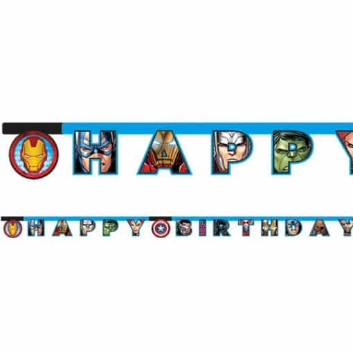 Mighty Avengers Happy Birthday Letter Banner