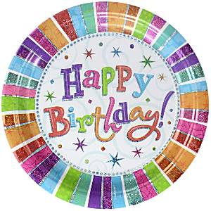 Buy Happy Birthday Party Plates - Fun Party Supplies