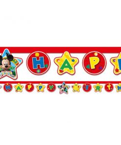 Mickey Mouse Party Happy Birthday Letter Banner