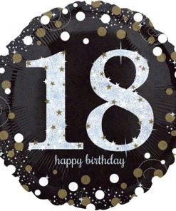 Sparkling Celebration Party Happy 18th Birthday Foil Balloon