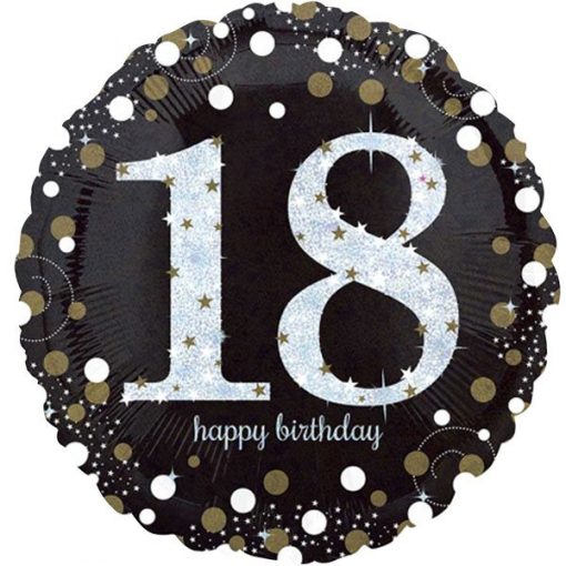 Sparkling Celebration Party Happy 18th Birthday Foil Balloon