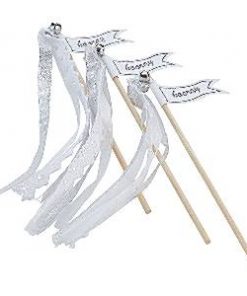 A Vintage Affair Wedding Wands Silver