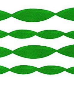 Jumbo Green Crepe Paper Streamer