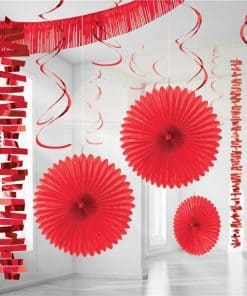 Red Paper & Foil Room Decorating Kit