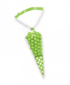 Kiwi Lime Green Cellophane Cone Sweet Bags