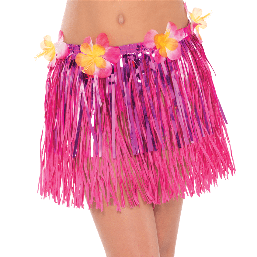 Child's Pink Hula Grass Skirt - Fun Party Supplies