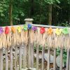 Luau Fence Hawaiian Fringe Decoration - Garden Decorations