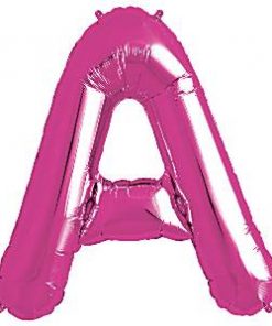 Magenta Letter A Foil Balloon