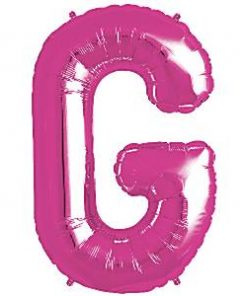 Magenta Pink Letter G Foil Balloon