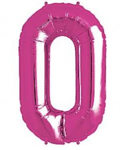 Magenta Pink Letter O Foil Balloon