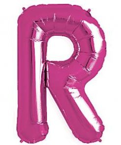 Magenta Pink Letter R Foil Balloon