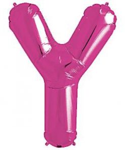 Magenta Pink Letter Y Foil Balloon