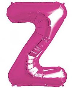 Magenta Pink Letter Z Foil Balloon