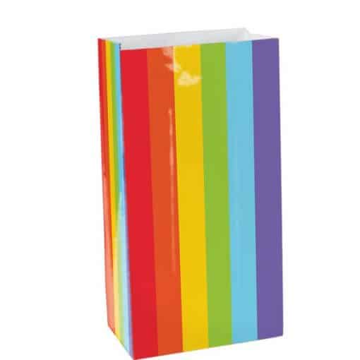 Rainbow Mini Paper Party Gift Bags