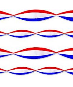 Red, White & Blue Crepe Streamer