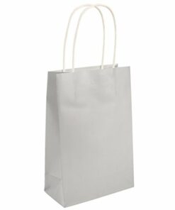 Silver Paper Party Bag