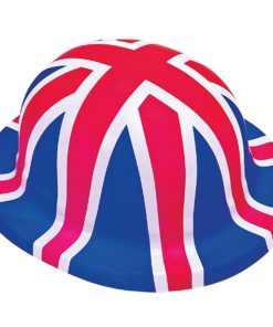 Union Jack Plastic Bowler Hat