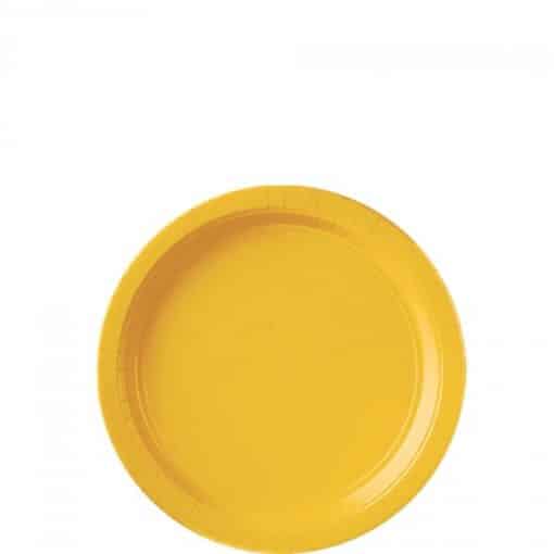 Yellow Party Paper Dessert Plates