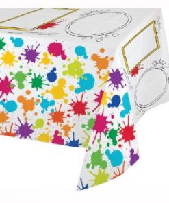 Art Themed Party Plastic Tablecover