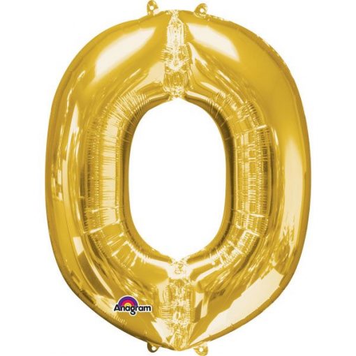 Gold Letter O - 16" Foil Balloon