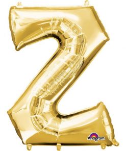 Gold Letter Z - 16" Foil Balloon