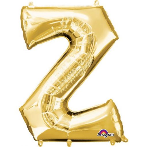 Gold Letter Z - 16" Foil Balloon