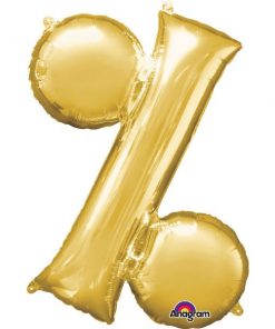 Gold Letter % - 16" Foil Balloon