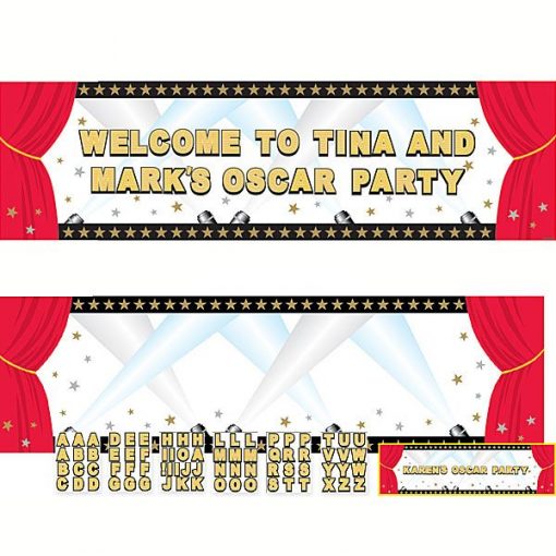 Hollywood Party Giant Personalised Banner