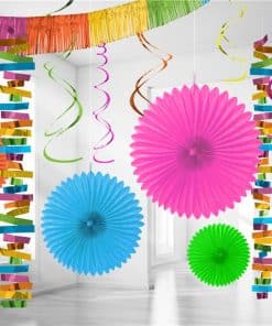 Multi Coloured Paper & Foil Room Decorating Kit