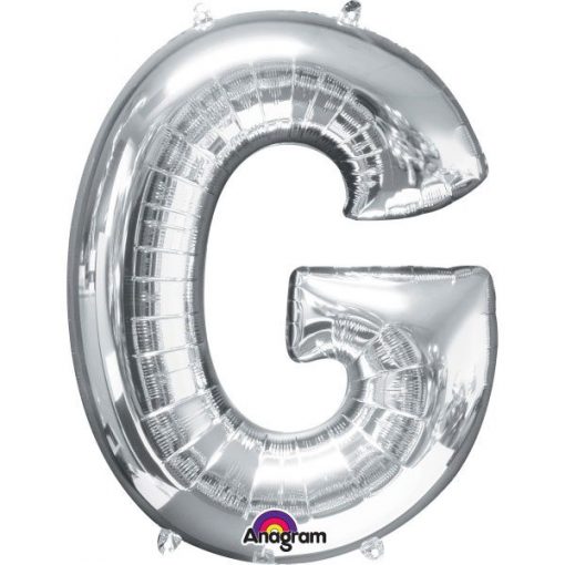 Silver Letter G - 16" Foil Balloon