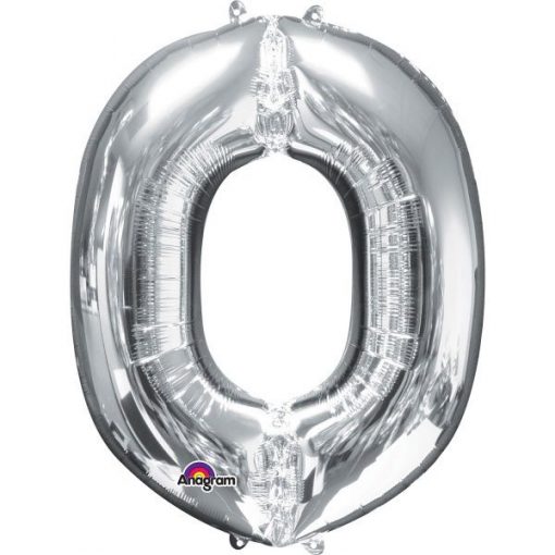 Silver Letter O - 16" Foil Balloon