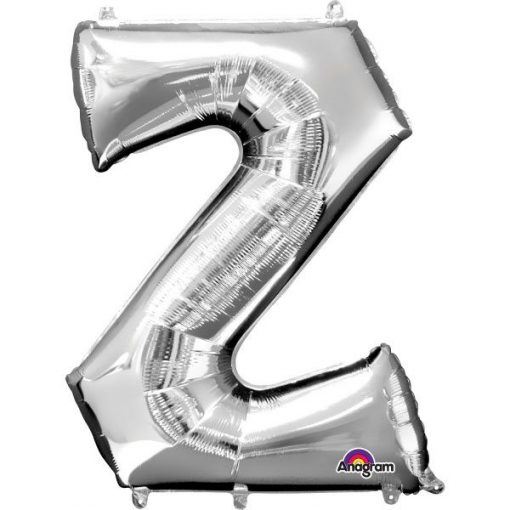 Silver Letter Z - 16" Foil Balloon