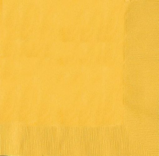 Yellow Party Paper Dinner Napkins