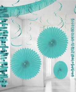 Turquoise Paper & Foil Room Decorating Kit