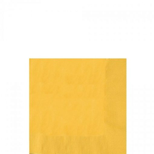 Yellow Beverage Napkins