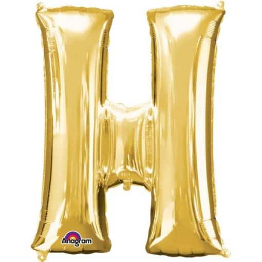 Gold Letter H - 16" Foil Balloon