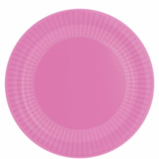 Bright Pink Paper Plates