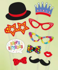 Confetti Birthday Photo Booth Props