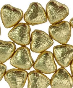 Gold Foil Chocolate Hearts