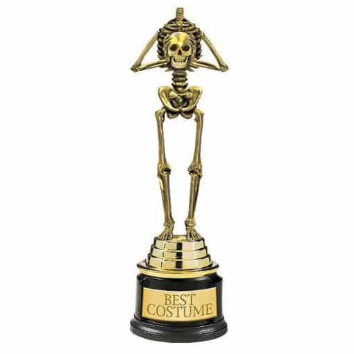 Halloween Best Costume Plastic Trophy